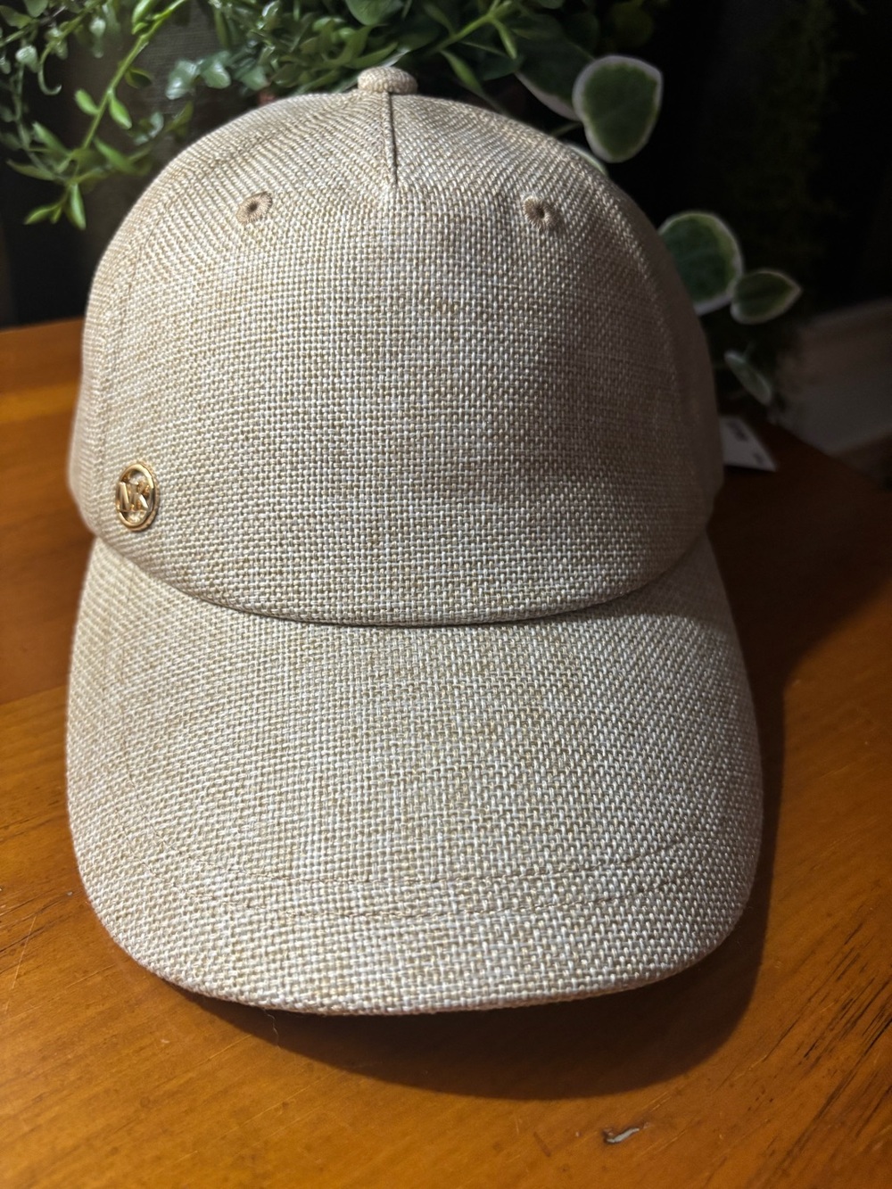 Michael Kors Linen Blend Baseball Cap. New with tags.
